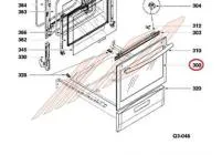 Vitre exterieur de porte
