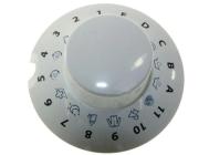 Bouton programmateur blanc