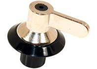 Manette gaz rétro chromée