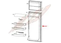 Porte avec joint refrigerateur