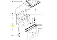 Vitre intermediaire de porte
