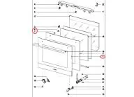 Vitre exterieur de porte