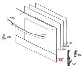 Vitre exterieur de porte