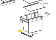 Rail guidage gauche