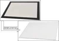 Vitre intermediaire de porte