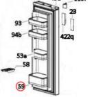 Balconnet inférieur à bouteilles